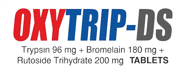 Oxytrip-DS Tablets - Trypsin Bromelain Rutoside anti-inflammatory