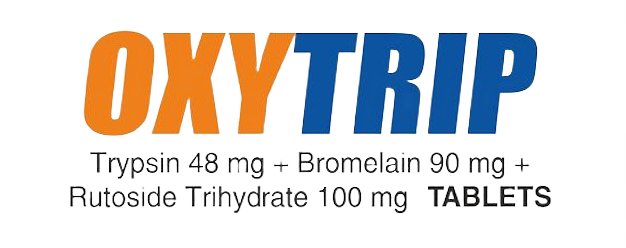 Oxytrip Tablets - Trypsin Bromelain enzyme supplement